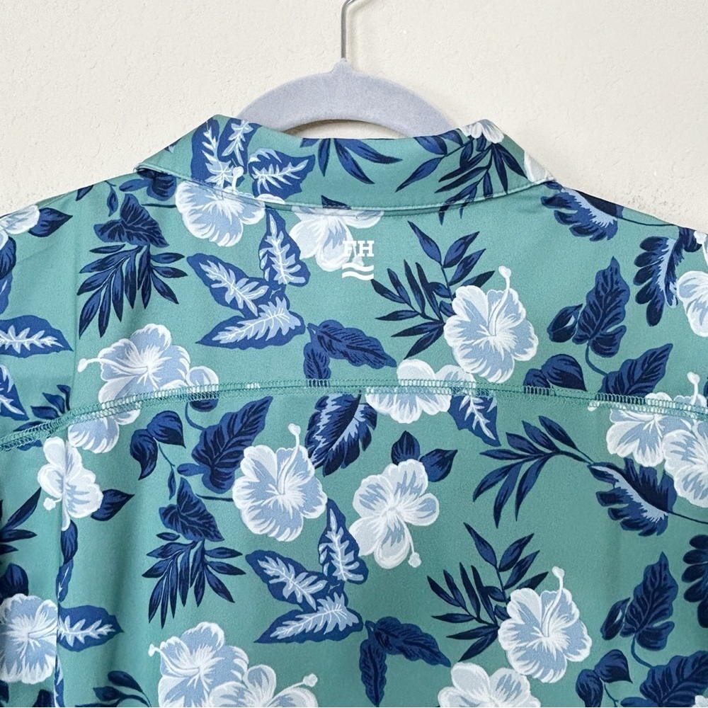 Fair Harbor The Midway Polo | Seapine Floral | Mens Size L - Picture 6 of 7